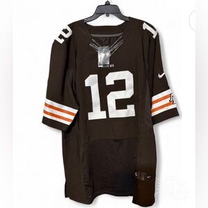 NWT Nike On Field Cleveland Browns #12 Colt McCoy Jersey Size 56 3XL Brown